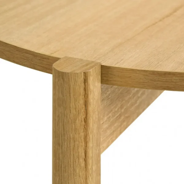 Hyde Wood Round End Table with Shelf by Furniture of America - Image 9
