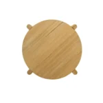 Hyde Wood Round End Table with Shelf by Furniture of America - Image 8