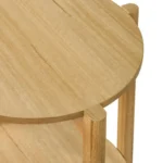 Hyde Wood Round End Table with Shelf by Furniture of America - Image 10