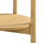 Hyde Wood Round End Table with Shelf by Furniture of America - Image 11