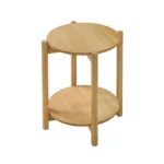 Hyde Wood Round End Table with Shelf by Furniture of America - Image 12