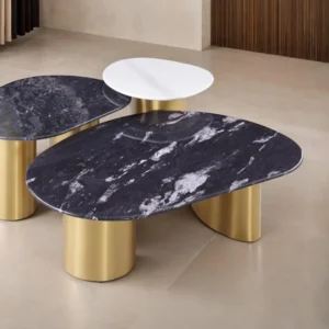 Northwich Oval Marble Coffee Table by Furniture of America