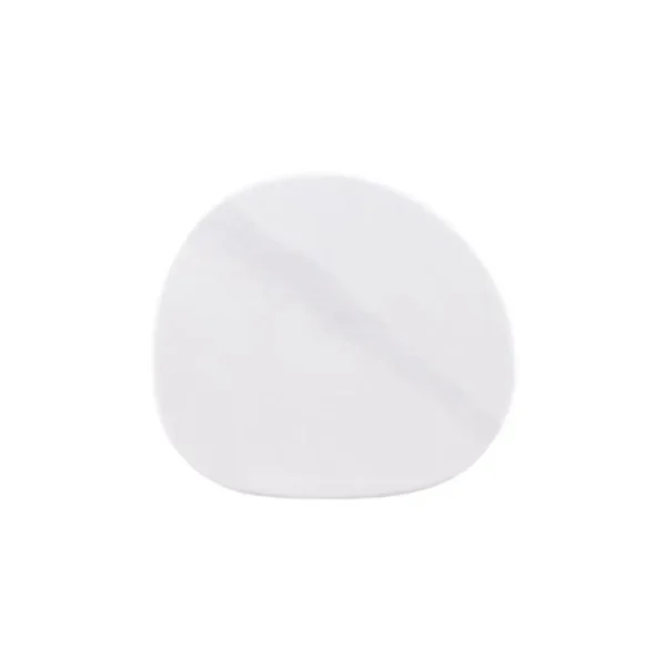 Northwich White Stone Side Table by Furniture of America - Image 2