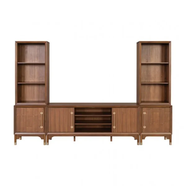 Hepburne Walnut TV Entertainment Console by Furniture of America - Image 2
