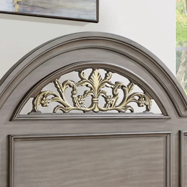 Syracuse 5 Pc Gray Queen Bedroom Set by Furniture Of America - Image 2
