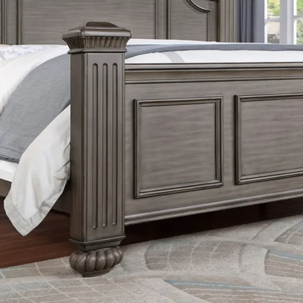 Syracuse 5 Pc Gray Queen Bedroom Set by Furniture Of America - Image 3