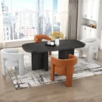 Marais Oval Dining Table By Homelegance - Image 5
