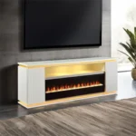 Medea 71" TV Stand with Electric Fireplace by Furniture of America