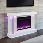 Dorrit 55 inch TV Console with Electric Fireplace by Furniture of America