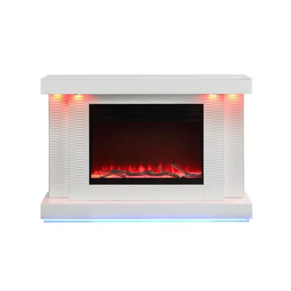 Dorrit 55 inch TV Console with Electric Fireplace by Furniture of America - Image 2