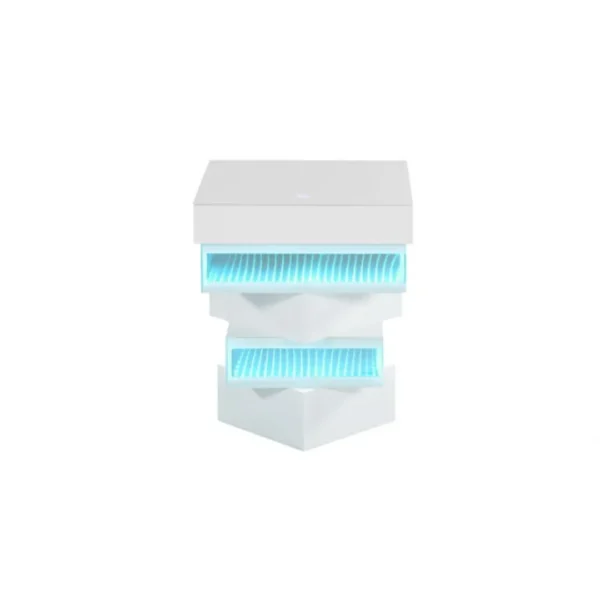 Anwar Small White End Table by Furniture of America - Image 3