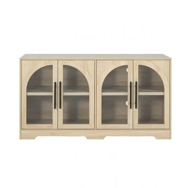Halstead Rustic Sideboard Storage Cabinet by Furniture of America - Image 4