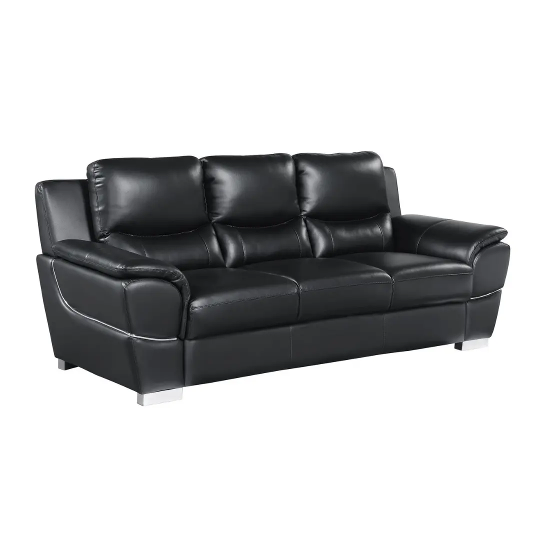 4572 Solid Wood Frame Leather Sofas By Gu Furniture | U-Trade Furniture 4572 Solid Wood Frame Leather Sofas By Gu Furniture - Image 1