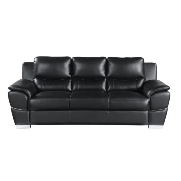 4572 Solid Wood Frame Leather Sofas By Gu Furniture - Image 2