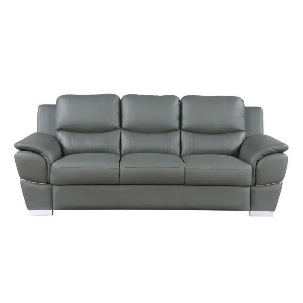 4572 Solid Wood Frame Leather Sofas By Gu Furniture - Image 3