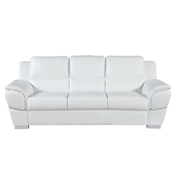 4572 Solid Wood Frame Leather Sofas By Gu Furniture - Image 4