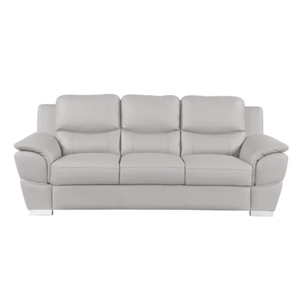 4572 Solid Wood Frame Leather Sofas By Gu Furniture - Image 5
