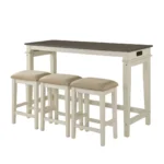 Beacon Rectangle Counter height Table Set By Homelegance - Image 3