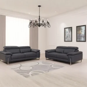 Leather Sofa and Loveseat Set