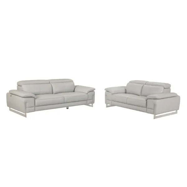 636 Leather Sofa and Loveseat Set By Gu Furniture - Image 4