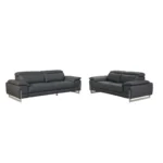 636 Leather Sofa and Loveseat Set By Gu Furniture - Image 5