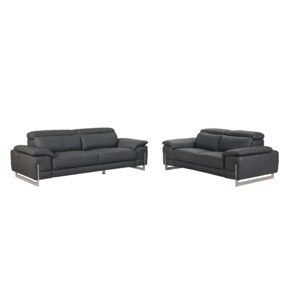 636 Leather Sofa and Loveseat Set By Gu Furniture - Image 5