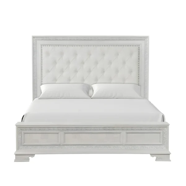 Stella Mia 5 Pc White Bedroom Set Queen by Furniture Of America - Image 4