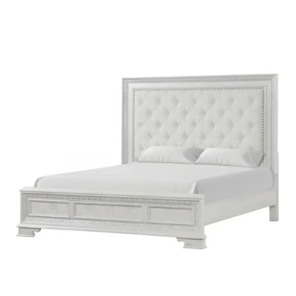 Stella Mia 5 Pc White Bedroom Set Queen by Furniture Of America - Image 5