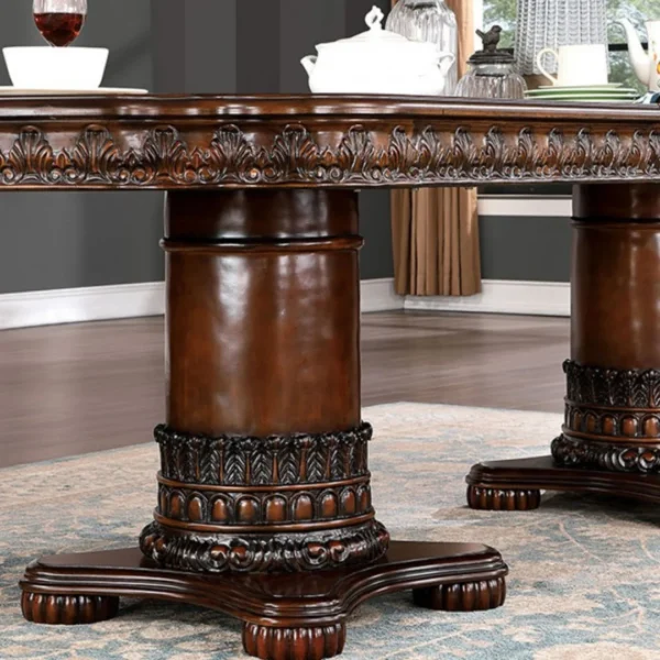 Canyonville Solid Wood Dining Table with 6 Chairs by Furniture of America - Image 2