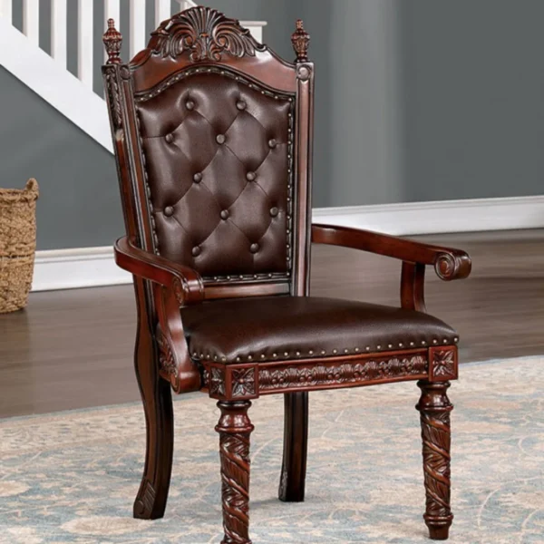 Canyonville Solid Wood Dining Table with 6 Chairs by Furniture of America - Image 6