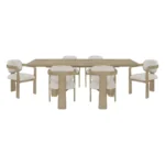 Niche Oak Dining Room Set For 6 By Homelegance - Image 11