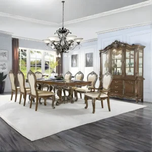 Latisha 7 Piece Oak Wood Dining Set by ACME