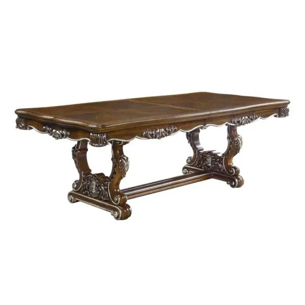 Latisha 7 Piece Oak Wood Dining Set by ACME - Image 3