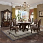 Versailles 7 Piece Round Pedestal Dining Set by ACME