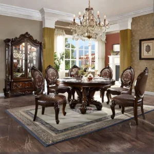 Versailles 7 Piece Round Pedestal Dining Set by ACME