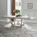 Gorsedd 7 PC Wooden Ivory Dining Set by ACME - Image 2