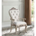 Gorsedd 7 PC Wooden Ivory Dining Set by ACME - Image 5