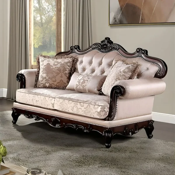 Veracruz 3 Pc Brown Sofa Set by Furniture Of America - Image 3