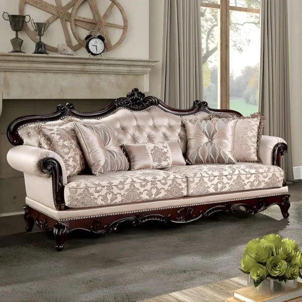 Veracruz 3 Pc Brown Sofa Set by Furniture Of America - Image 2