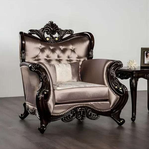 Albacete 3 Pc Sofa Set Brown by Furniture Of America - Image 3
