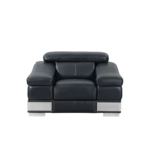 Italian Leather Accent Chair