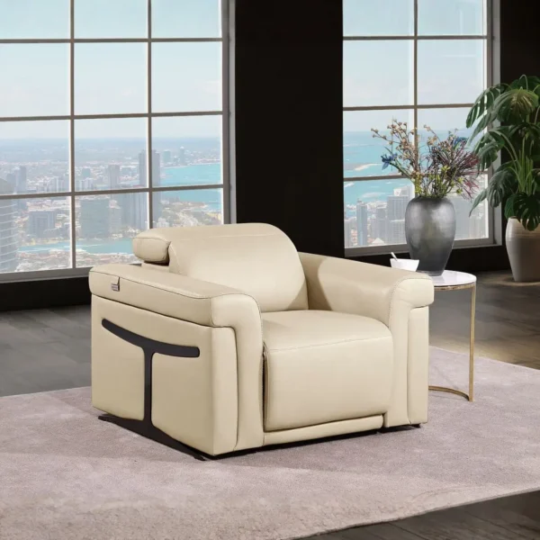 1126 Reclining Leather Sofa Set By Gu Furniture - Image 7