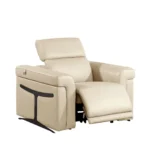 1126 DivanItalia Leather Power Recliner By Gu Furniture - Image 3