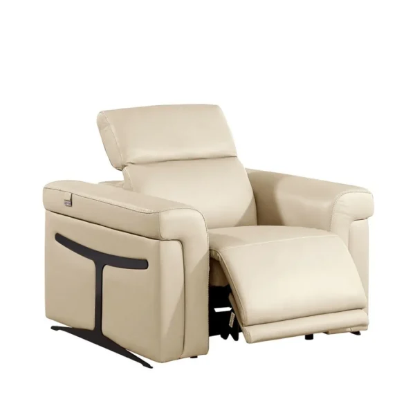1126 DivanItalia Leather Power Recliner By Gu Furniture - Image 3