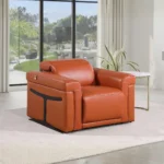 1126 DivanItalia Leather Power Recliner By Gu Furniture - Image 6
