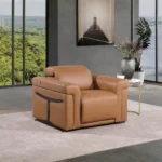 1126 DivanItalia Leather Power Recliner By Gu Furniture - Image 7