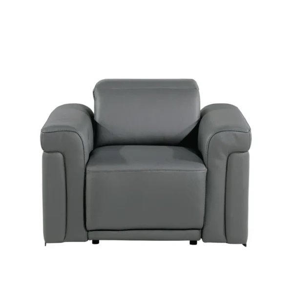 1126 DivanItalia Leather Power Recliner By Gu Furniture - Image 8