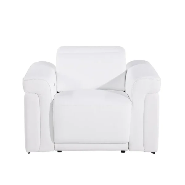 1126 DivanItalia Leather Power Recliner By Gu Furniture - Image 9