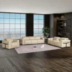 Luxury Reclining Leather Sofa Set