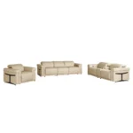 1126 Reclining Leather Sofa Set By Gu Furniture - Image 3